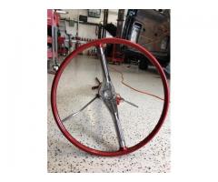 STREET ROD / KUSTOM STEERING COLUMN AND WHEEL (OLDSMOBILE DEEP DISH) 