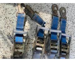 Set of 4 Used Ratcheting Straps 